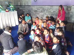 School Children Get Together with President of Minority Coverage Foundation